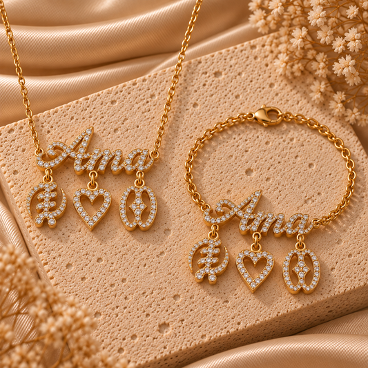 Luxe Necklace and Bracelet Set