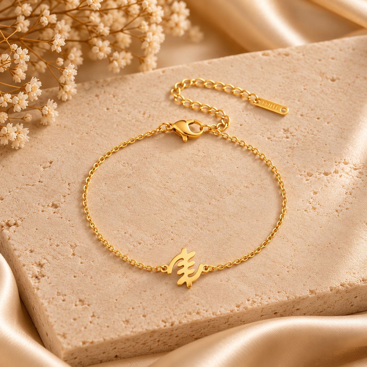 Gye Nyame Adinkra Symbol Bracelet