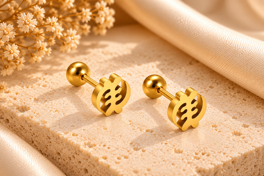 Adinkra Symbol Cartilage Stud