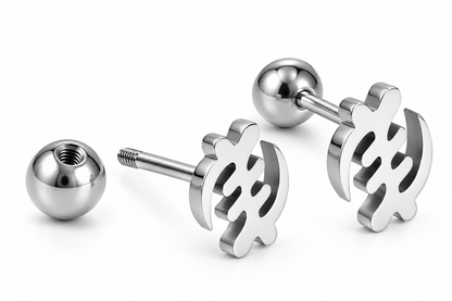 Adinkra Symbol Cartilage Stud